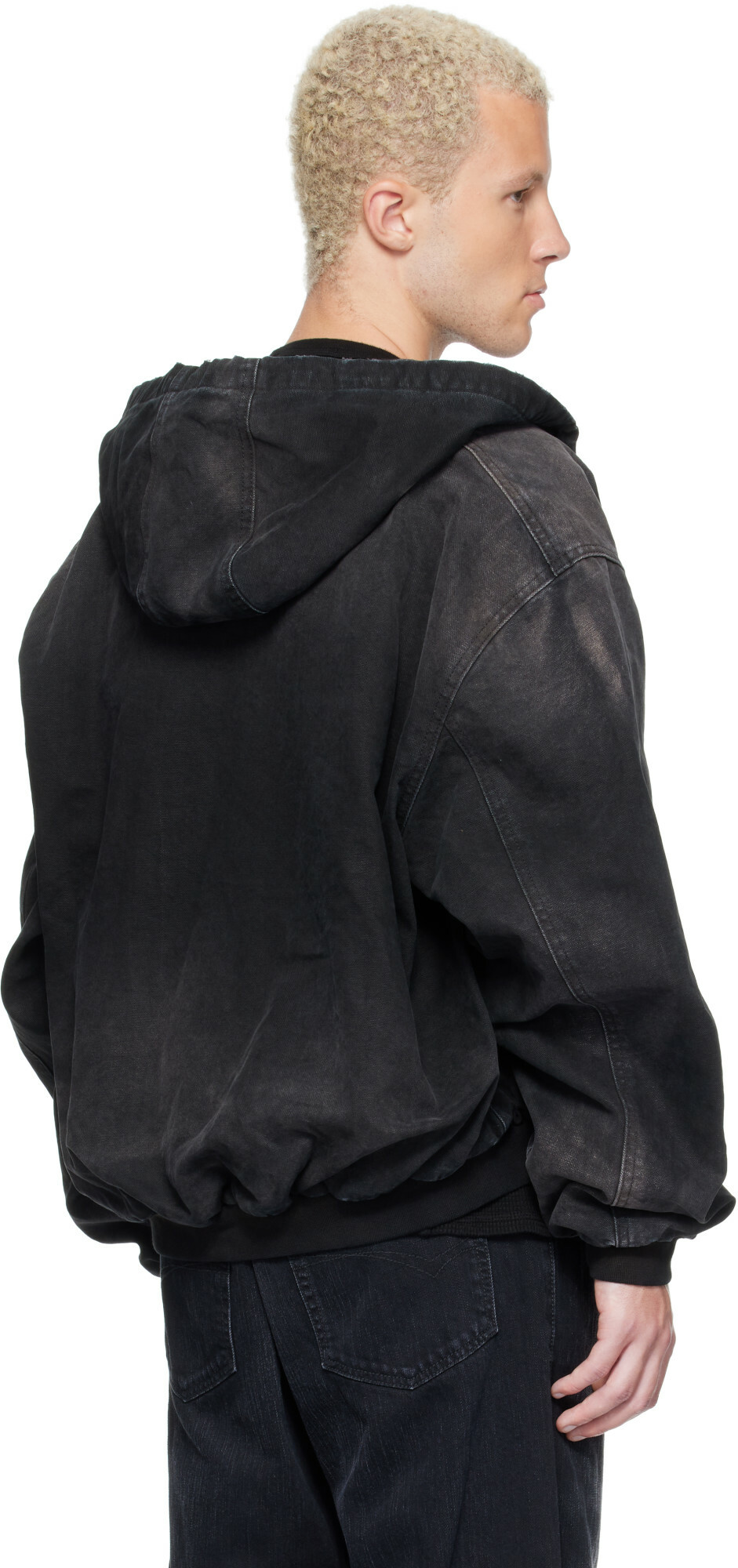 ALEXANDER DIGENOVA Black Underground Canvas Jacket