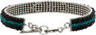 Isabel Marant Silver & Multicolor Ikat Beaded Bracelet