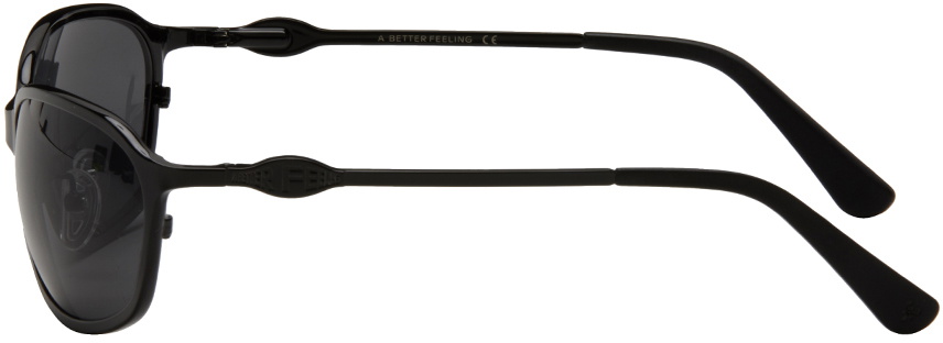 A BETTER FEELING Black Paxis Sunglasses