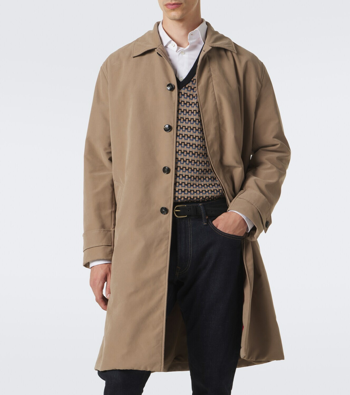 Kiton Technical trench coat