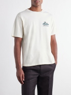 Aimé Leon Dore - Unisphere Logo-Print Cotton-Jersey T-Shirt - Neutrals