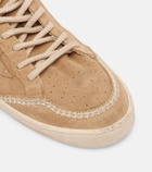 Golden Goose Ball Star embroidered suede sneakers