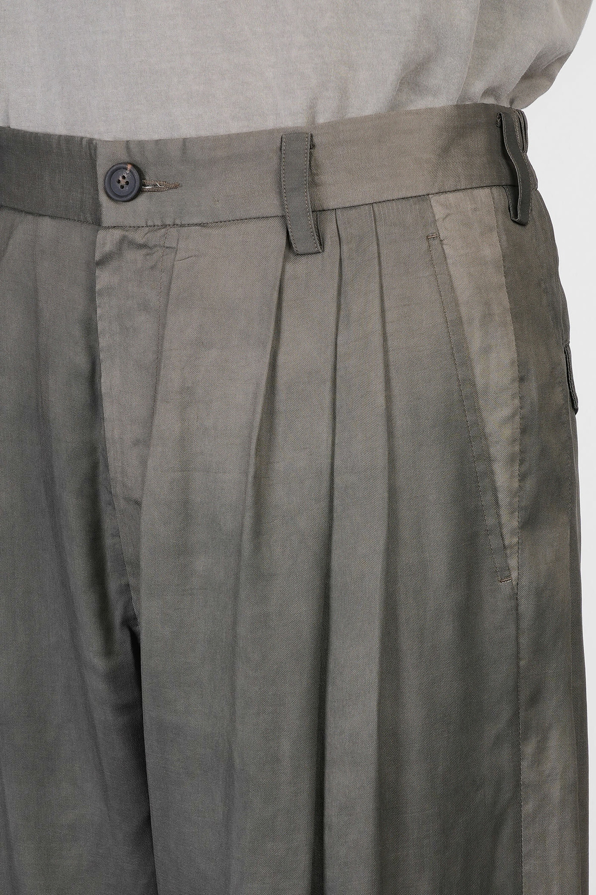 Ziggy Chen Pants In Green Viscose