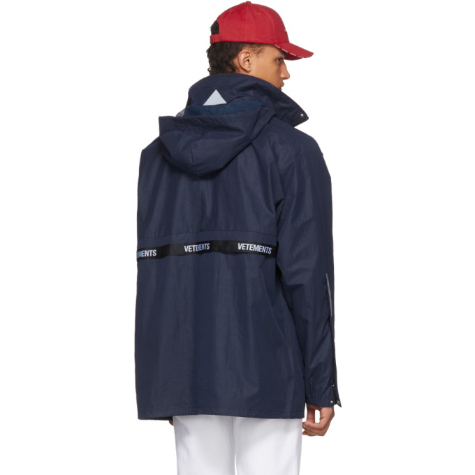 Vetements Navy Umbro Edition Logo Tape Track Jacket Vetements