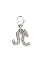 Diesel Metal Leo charm with rhinestones - Charms and Keyrings - Unisex - Silver