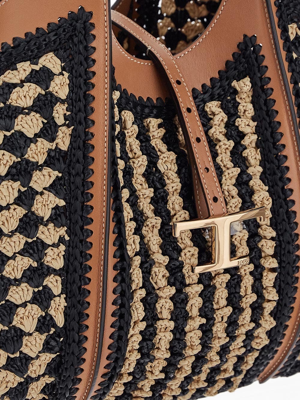 【TOD'S】T TIMELESS SHOPPING BAG Woman BROWN T Timeless Shopping Bag in Leather Medium