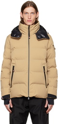 Moncler Grenoble Beige Patch Down Jacket