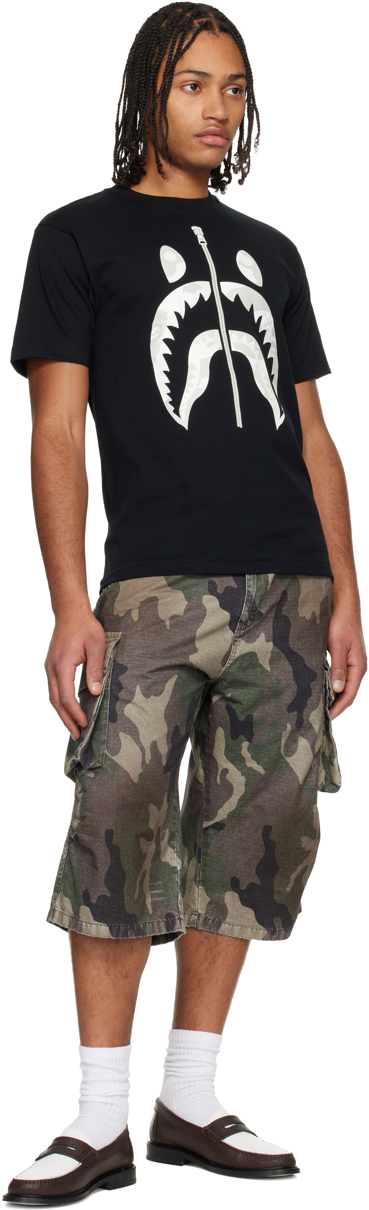 BAPE Black City Camo Shark T-shirt