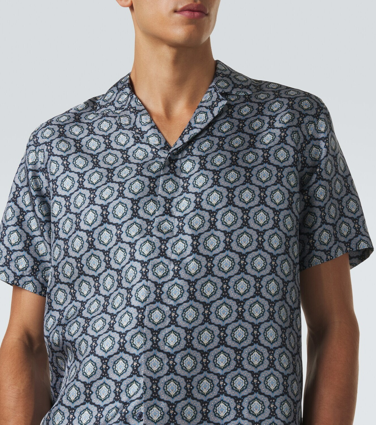 Orlebar Brown Maitan printed silk shirt