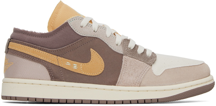 Photo: Nike Jordan Brown & Gold-Tone Air Jordan 1 Low SE Craft Sneakers