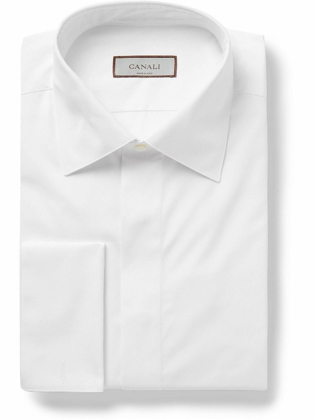Photo: Canali - Cotton-Poplin Shirt - White