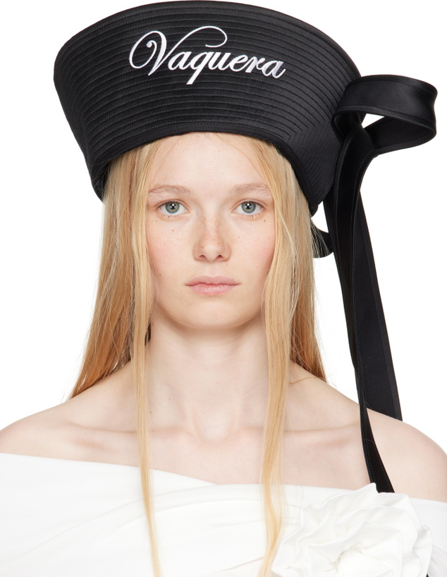 Photo: VAQUERA Black Embroidered Sailor Hat