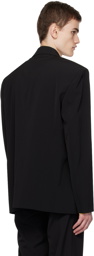 Acne Studios Black Double-Breasted Blazer