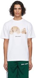 Palm Angels White Classic Bear T-Shirt