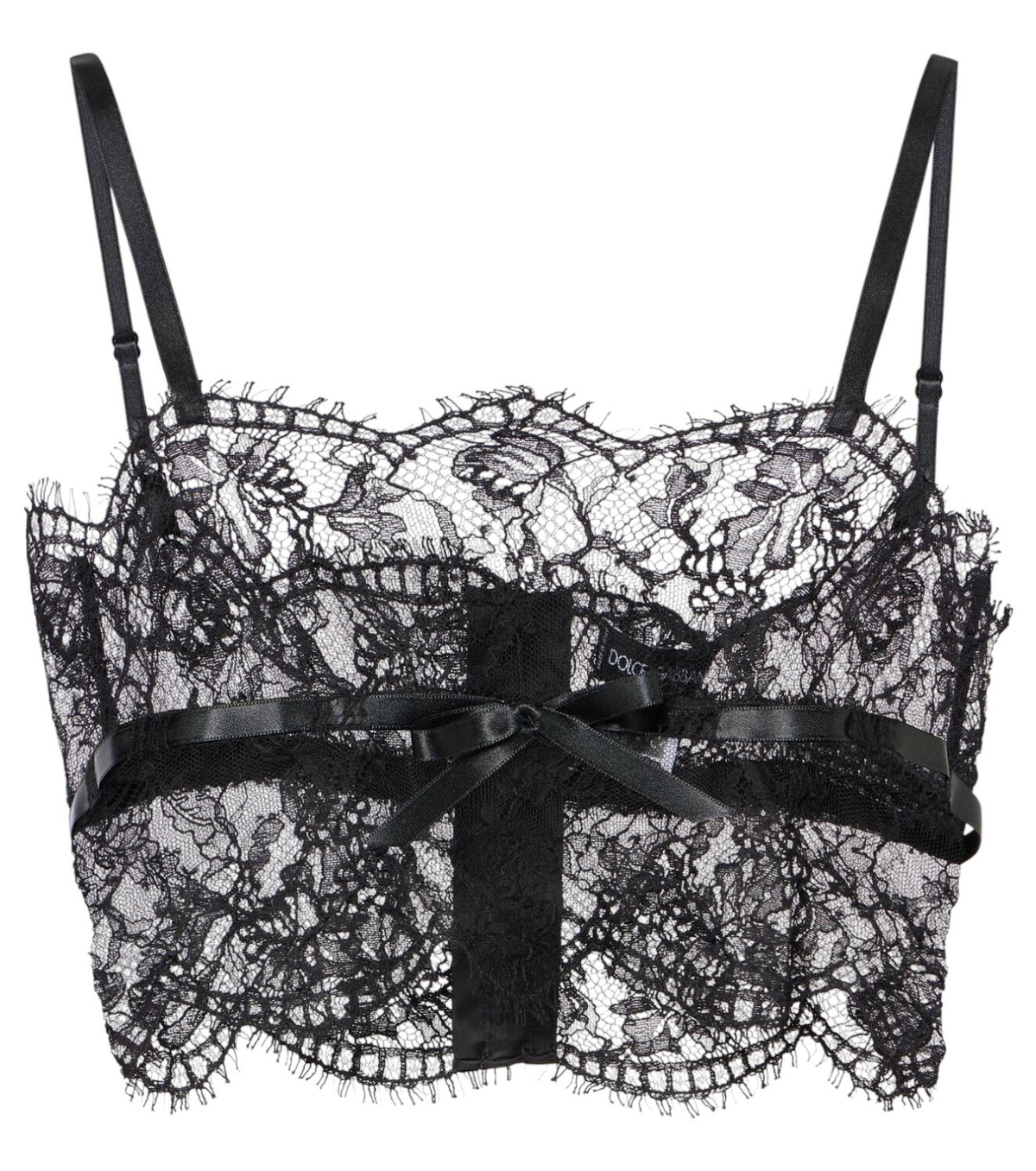DOLCE AND GABBANA bow bustiere top