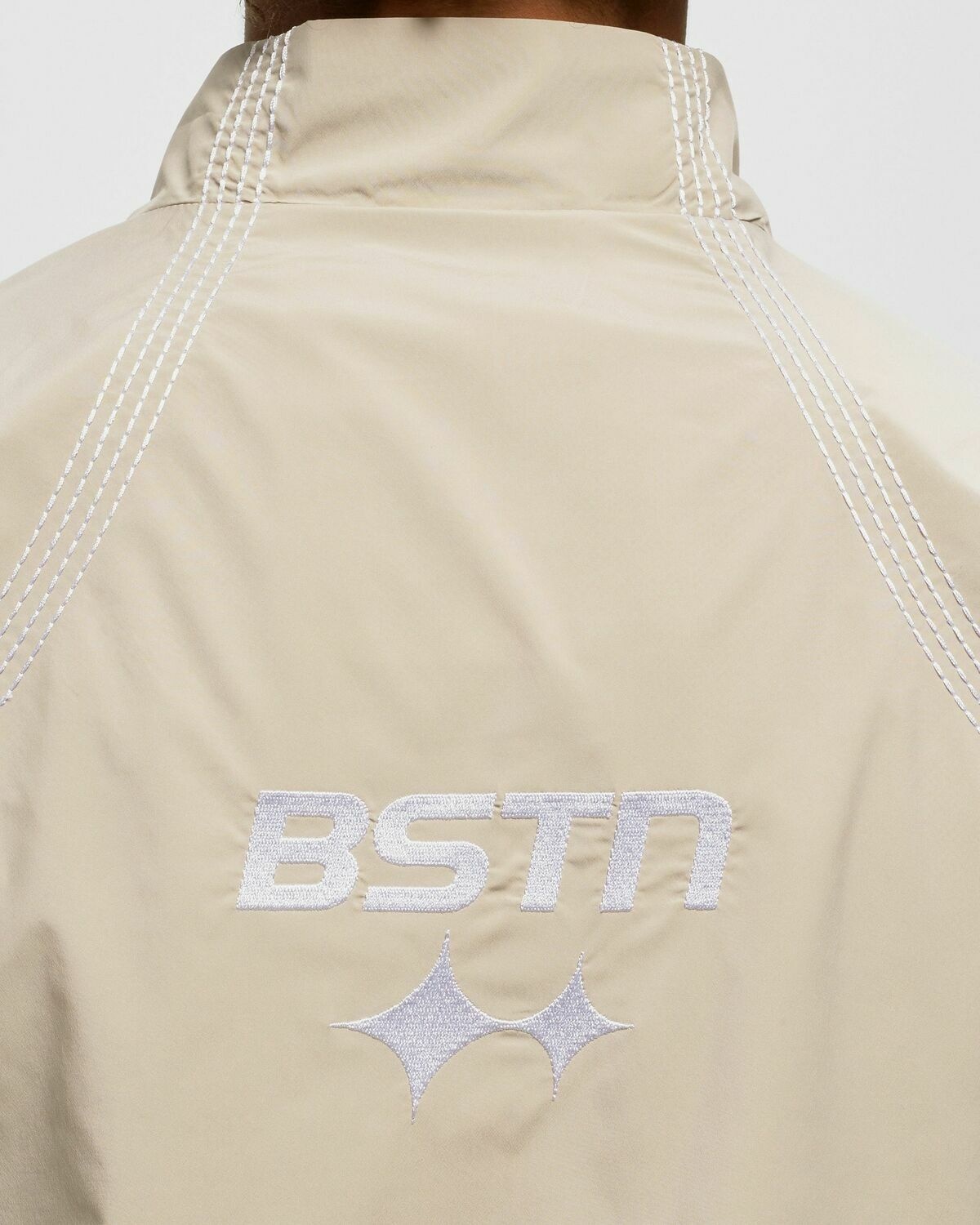 Bstn Brand Contrast Track Top Beige - Mens - Track Jackets