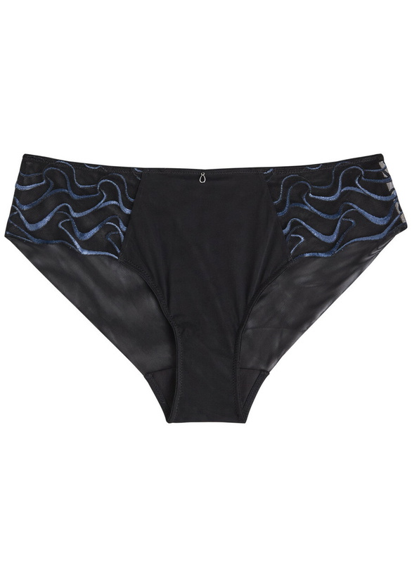 Photo: Wacoal Mayumi Embroidered Mesh Briefs Navy