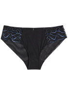 Wacoal Mayumi Embroidered Mesh Briefs Navy
