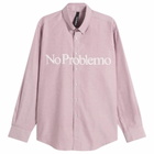No Problemo Men's Logo Oxford Shirt in Red