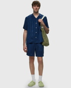 Portuguese Flannel Cupro Shorts Blue - Mens - Casual Shorts
