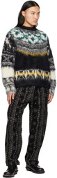 South2 West8 Black Army String Trousers