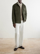 Canali - Cotton-Corduroy Overshirt - Green