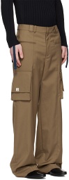 CALVINLUO Brown Four-Pocket Cargo Pants