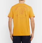 Universal Works - Logo-Print Cotton-Jersey T-Shirt - Yellow