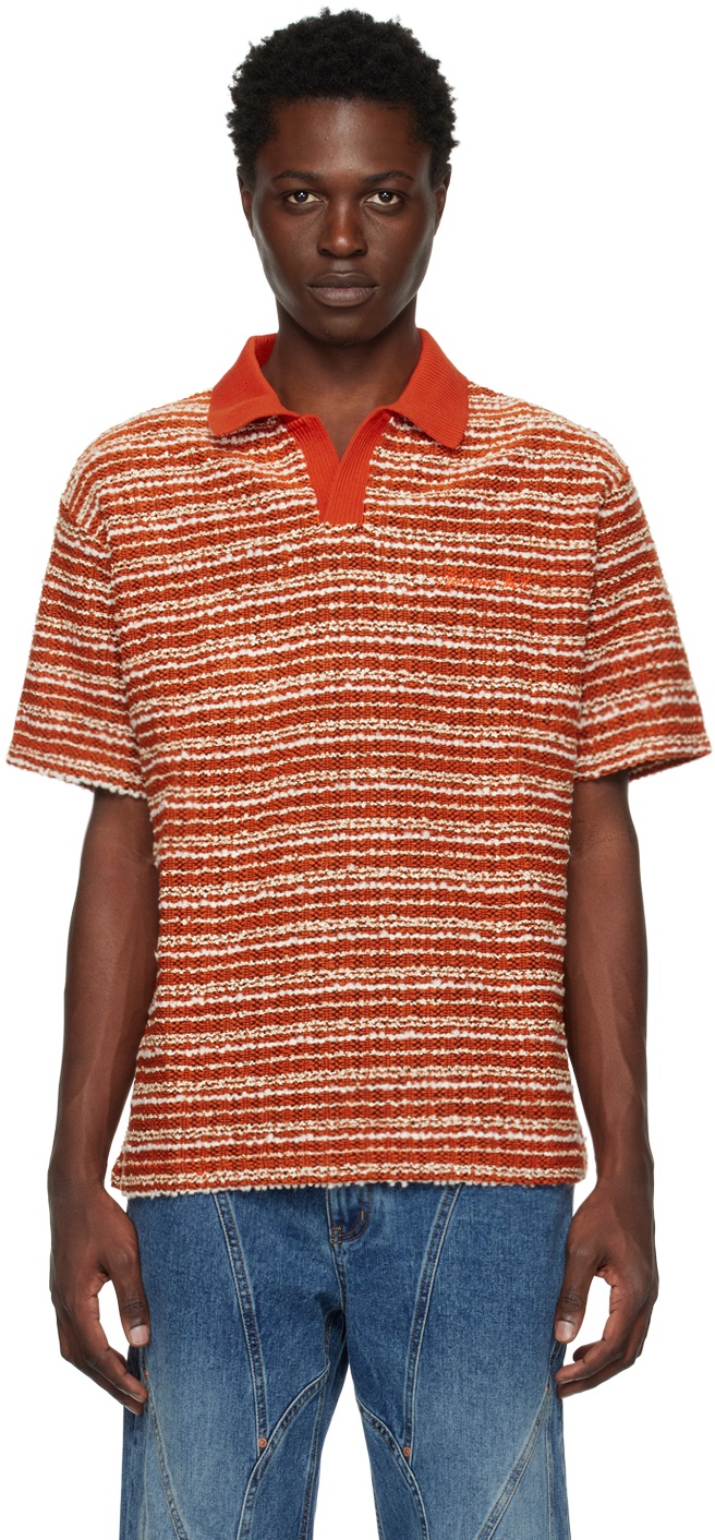 Photo: Andersson Bell Orange Striped Polo