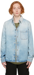 Off-White Blue Denim Marker Shirt