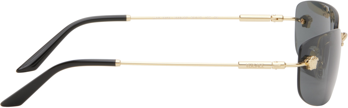 Versace Black & Gold Runway Sunglasses