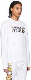 Versace Jeans Couture White Bonded Sweatshirt