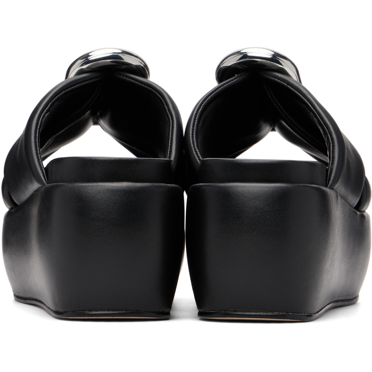 Marc Jacobs Black 'The Pop J Marc' Platform Sandals