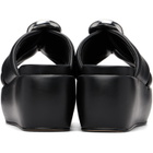Marc Jacobs Black 'The Pop J Marc' Platform Sandals