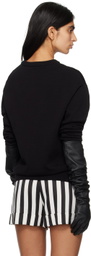 Moschino Black Embroidered Sweatshirt