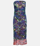Dries Van Noten - Floral off-shoulder midi dress