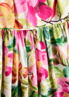 Farm Rio Painted Flowers Printed Cotton-blend Maxi Dress Multicoloured