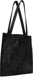 CARNET-ARCHIVE Black Hand Coated Weathered Wall Tote