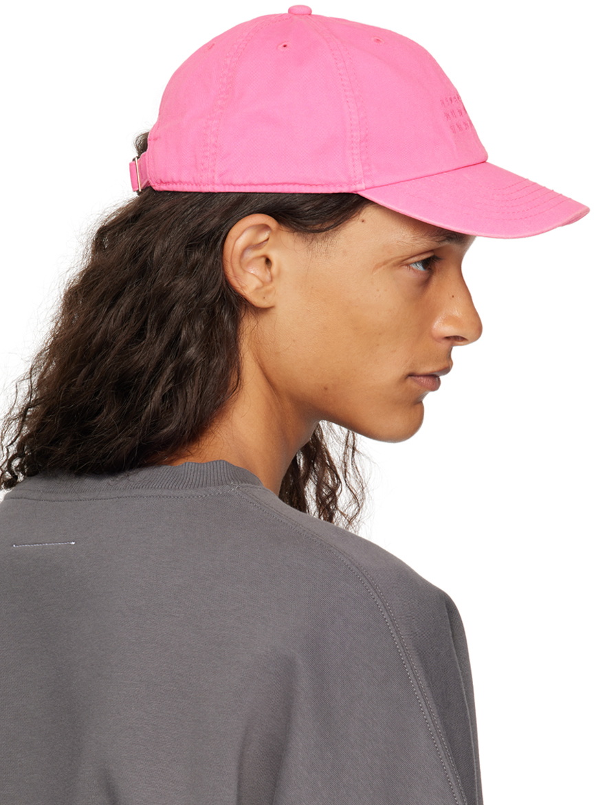 新品タグ付き　MM6 Maison Margiela ピンクキャップ　マルジェラ MM6 Maison Margiela Pink Baseball Cap MM6 Maison Margiela