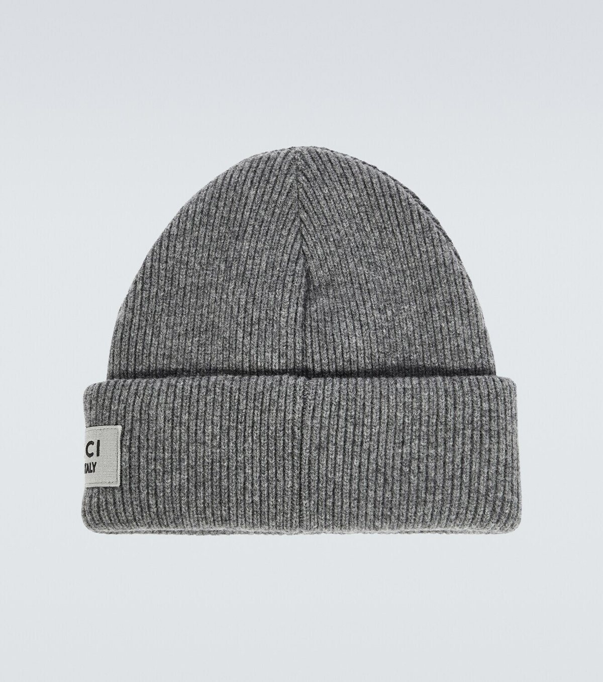 Gucci Logo ribbed-knit cotton beanie