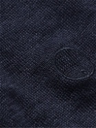 Dunhill - Linen Polo Shirt - Blue