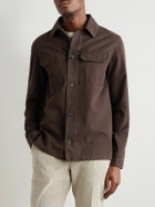Incotex - Cotton and Cashmere-Blend Overshirt - Brown
