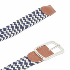 Butter Goods Men's Woven Belt in Navy