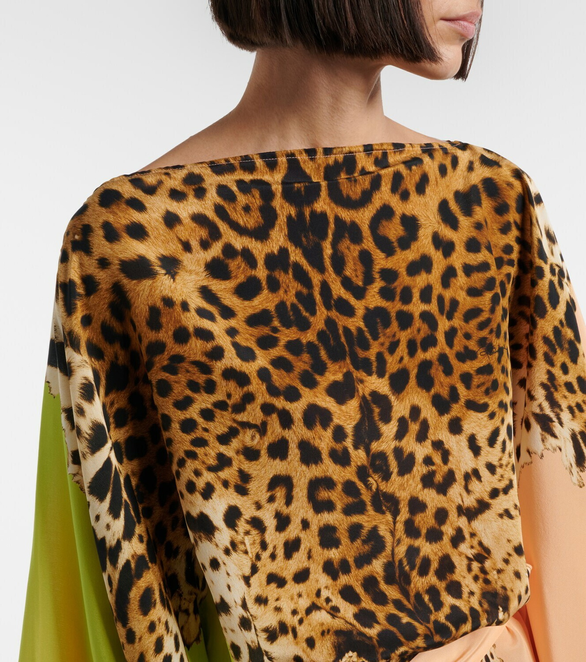 Roberto Cavalli Printed silk top