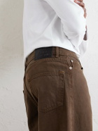 The Elder Statesman - Hunter Wide-Leg Organic Jeans - Brown