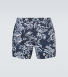 Commas Printed swim trunks