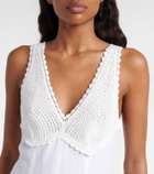 Polo Ralph Lauren Crocheted linen midi dress