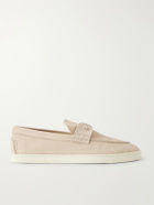 Christian Louboutin - Chambeliboat Full-Grain Nubuck Loafers - Neutrals