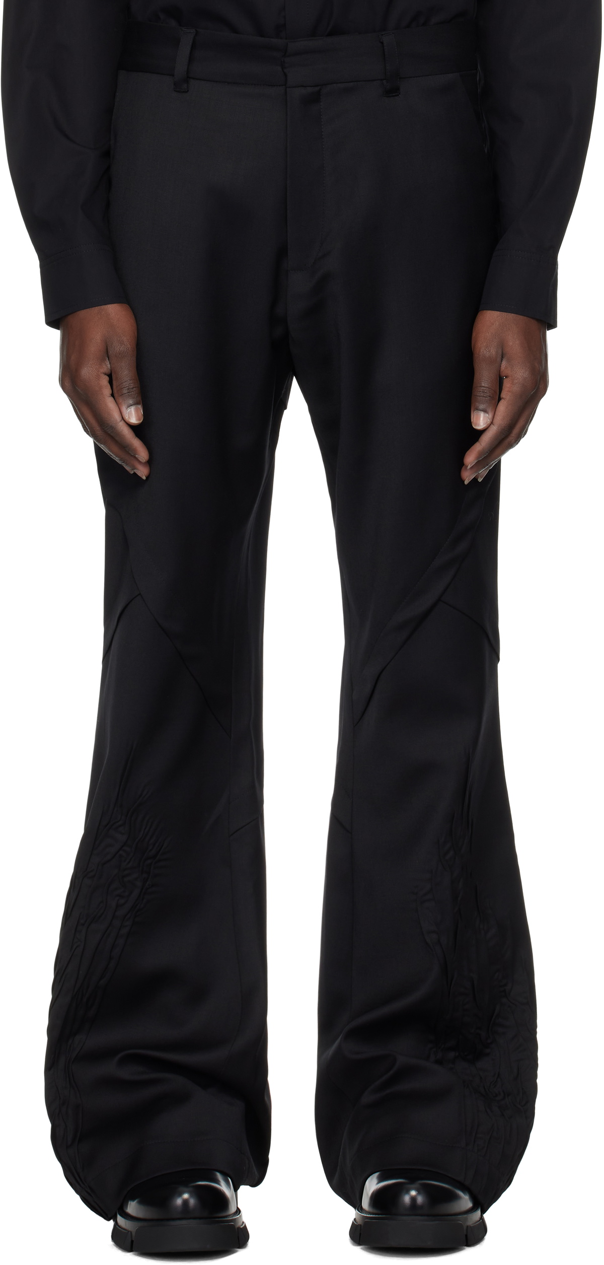 HELIOT EMIL Black Inertia Trousers Heliot Emil