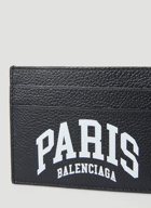 Paris Logo Card Holder in Black